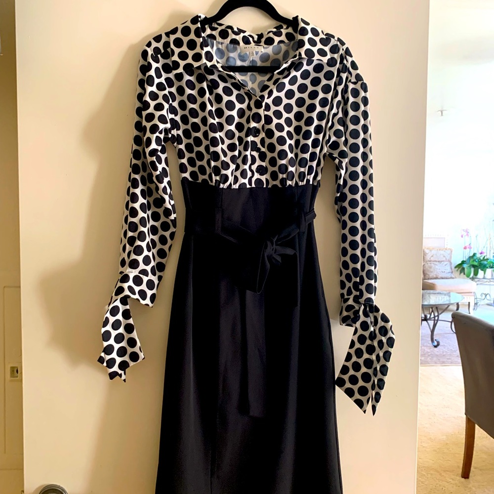 Milly dress Black and White size 6.